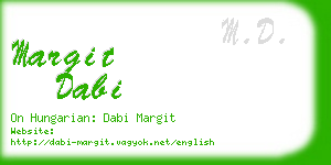 margit dabi business card